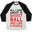 Virgin Teez  Baseball Tee Unisex Tri-Blend Baseball Tee / small / Oatmeal / Black ALL I CARE ABOUT IS BASKETBALL AND LIKE 2 PEOPLE UNISEX TRI-BLEND BASEBALL TEE