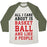 Virgin Teez  Baseball Tee Unisex Tri-Blend Baseball Tee / small / Oatmeal / Moss ALL I CARE ABOUT IS BASKETBALL AND LIKE 2 PEOPLE UNISEX TRI-BLEND BASEBALL TEE