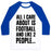 Virgin Teez  Baseball Tee Unisex Classic Baseball Tee / x-small / White/Blue ALL I CARE ABOUT IS FOOTBALL AND LIKE TWO PEOPLE UNISEX CLASSIC BASEBALL TEE