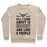 Virgin Teez  Pullover Crewneck Sweatshirt / x-small / Heathered Oatmeal ALL I CARE ABOUT IS HOCKEY AND LIKE 2 PEOPLE CREWNECK SWEATSHIRT