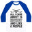 Virgin Teez  Baseball Tee Unisex Classic Baseball Tee / x-small / White/Blue ALL I CARE ABOUT IS HOCKEY AND LIKE 2 PEOPLE UNISEX CLASSIC BASEBALL TEE