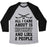 Virgin Teez  Baseball Tee Unisex Tri-Blend Baseball Tee / small / Athletic Gray / Black ALL I CARE ABOUT IS HOCKEY AND LIKE 2 PEOPLE UNISEX TRI-BLEND BASEBALL TEE