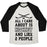 Virgin Teez  Baseball Tee Unisex Tri-Blend Baseball Tee / small / Oatmeal / Black ALL I CARE ABOUT IS HOCKEY AND LIKE 2 PEOPLE UNISEX TRI-BLEND BASEBALL TEE