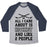 Virgin Teez  Baseball Tee Unisex Tri-Blend Baseball Tee / small / Athletic Gray / Navy ALL I CARE ABOUT IS HOCKEY AND LIKE 2 PEOPLE UNISEX TRI-BLEND BASEBALL TEE