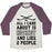 Virgin Teez  Baseball Tee Unisex Tri-Blend Baseball Tee / small / Oatmeal / Maroon ALL I CARE ABOUT IS HOCKEY AND LIKE 2 PEOPLE UNISEX TRI-BLEND BASEBALL TEE