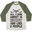 Virgin Teez  Baseball Tee Unisex Tri-Blend Baseball Tee / small / Oatmeal / Moss ALL I CARE ABOUT IS HOCKEY AND LIKE 2 PEOPLE UNISEX TRI-BLEND BASEBALL TEE