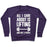 Virgin Teez  Pullover Crewneck Sweatshirt / x-small / Purple ALL I CARE ABOUT IS LIFTING AND LIKE TWO PEOPLE CREWNECK SWEATSHIRT
