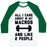 Virgin Teez  Baseball Tee Unisex Classic Baseball Tee / x-small / White/Dark Green ALL I CARE ABOUT IS MY MACROS AND LIKE 2 PEOPLE UNISEX CLASSIC BASEBALL TEE
