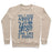 Virgin Teez  Pullover Crewneck Sweatshirt / x-small / Heathered Oatmeal ALL I CARE ABOUT IS YOGA AND LIKE 2 PEOPLE CREWNECK SWEATSHIRT