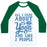 Virgin Teez  Baseball Tee Unisex Classic Baseball Tee / x-small / White/Dark Green ALL I CARE ABOUT IS YOGA AND LIKE 2 PEOPLE UNISEX CLASSIC BASEBALL TEE