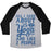 Virgin Teez  Baseball Tee Unisex Tri-Blend Baseball Tee / small / Athletic Gray / Black ALL I CARE ABOUT IS YOGA AND LIKE 2 PEOPLE UNISEX TRI-BLEND BASEBALL TEE