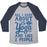 Virgin Teez  Baseball Tee Unisex Tri-Blend Baseball Tee / small / Athletic Gray / Navy ALL I CARE ABOUT IS YOGA AND LIKE 2 PEOPLE UNISEX TRI-BLEND BASEBALL TEE