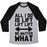 Virgin Teez  Baseball Tee Unisex Tri-Blend Baseball Tee / small / Athletic Gray / Black ALL I DO IS LIFT LIFT LIFT NO MATTER WHAT UNISEX TRI-BLEND BASEBALL TEE