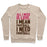 Virgin Teez  Pullover Crewneck Sweatshirt / x-small / Heathered Oatmeal ALL I NEED IS FOOTBALL CREWNECK SWEATSHIRT