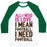 Virgin Teez  Baseball Tee Unisex Classic Baseball Tee / x-small / White/Dark Green ALL I NEED IS FOOTBALL UNISEX CLASSIC BASEBALL TEE