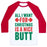 Virgin Teez  Baseball Tee Unisex Classic Baseball Tee / x-small / White/Red ALL I WANT FOR CHRISTMAS IS A NICE BUTT UNISEX CLASSIC BASEBALL TEE