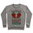 Virgin Teez  Pullover Crewneck Sweatshirt / x-small / Heathered Gray ALL I WANT FOR CHRISTMAS IS YOUR TWO FRONT TEETH CREWNECK SWEATSHIRT