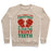 Virgin Teez  Pullover Crewneck Sweatshirt / x-small / Heathered Oatmeal ALL I WANT FOR CHRISTMAS IS YOUR TWO FRONT TEETH CREWNECK SWEATSHIRT