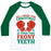 Virgin Teez  Baseball Tee Unisex Classic Baseball Tee / x-small / White/Dark Green ALL I WANT FOR CHRISTMAS IS YOUR TWO FRONT TEETH UNISEX CLASSIC BASEBALL TEE
