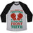 Virgin Teez  Baseball Tee Unisex Tri-Blend Baseball Tee / small / Athletic Gray / Black ALL I WANT FOR CHRISTMAS IS YOUR TWO FRONT TEETH UNISEX TRI-BLEND BASEBALL TEE
