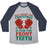 Virgin Teez  Baseball Tee Unisex Tri-Blend Baseball Tee / small / Athletic Gray / Navy ALL I WANT FOR CHRISTMAS IS YOUR TWO FRONT TEETH UNISEX TRI-BLEND BASEBALL TEE