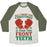 Virgin Teez  Baseball Tee Unisex Tri-Blend Baseball Tee / small / Oatmeal / Moss ALL I WANT FOR CHRISTMAS IS YOUR TWO FRONT TEETH UNISEX TRI-BLEND BASEBALL TEE