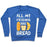 Virgin Teez  Pullover Crewneck Sweatshirt / x-small / Heathered Blue ALL MY FRIENDS ARE BREAD CREWNECK SWEATSHIRT