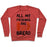 Virgin Teez  Pullover Crewneck Sweatshirt / x-small / Heathered Red ALL MY FRIENDS ARE BREAD CREWNECK SWEATSHIRT