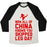 Virgin Teez  Baseball Tee Unisex Tri-Blend Baseball Tee / small / Oatmeal / Black ALL OF CHINA KNOWS YOU SKIP LEG DAY UNISEX TRI-BLEND BASEBALL TEE