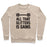Virgin Teez  Pullover Crewneck Sweatshirt / x-small / Heathered Oatmeal ALL THAT GLITTERS IS GAINS CREWNECK SWEATSHIRT