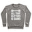 Virgin Teez  Pullover Crewneck Sweatshirt / x-small / Heathered Gray ALL THAT GLITTERS IS GAINS CREWNECK SWEATSHIRT