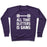 Virgin Teez  Pullover Crewneck Sweatshirt / x-small / Purple ALL THAT GLITTERS IS GAINS CREWNECK SWEATSHIRT