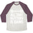 Virgin Teez  Baseball Tee Unisex Tri-Blend Baseball Tee / small / Oatmeal / Maroon ALL THAT GLITTERS IS GAINS UNISEX TRI-BLEND BASEBALL TEE