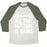 Virgin Teez  Baseball Tee Unisex Tri-Blend Baseball Tee / small / Oatmeal / Moss ALL THAT GLITTERS IS GAINS UNISEX TRI-BLEND BASEBALL TEE