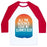 Virgin Teez  Baseball Tee Unisex Classic Baseball Tee / x-small / White/Red ALL THE BEACHES UNISEX CLASSIC BASEBALL TEE
