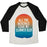 Virgin Teez  Baseball Tee Unisex Tri-Blend Baseball Tee / small / Oatmeal / Black ALL THE BEACHES UNISEX TRI-BLEND BASEBALL TEE