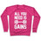 Virgin Teez  Pullover Crewneck Sweatshirt / x-small / Deep Pink ALL YOU NEED IS GAINS CREWNECK SWEATSHIRT