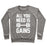 Virgin Teez  Pullover Crewneck Sweatshirt / x-small / Heathered Gray ALL YOU NEED IS GAINS CREWNECK SWEATSHIRT