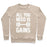 Virgin Teez  Pullover Crewneck Sweatshirt / x-small / Heathered Oatmeal ALL YOU NEED IS GAINS CREWNECK SWEATSHIRT