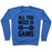 Virgin Teez  Pullover Crewneck Sweatshirt / x-small / Heathered Blue ALL YOU NEED IS GAINS CREWNECK SWEATSHIRT