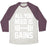 Virgin Teez  Baseball Tee Unisex Tri-Blend Baseball Tee / small / Oatmeal / Maroon ALL YOU NEED IS GAINS UNISEX TRI-BLEND BASEBALL TEE