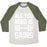 Virgin Teez  Baseball Tee Unisex Tri-Blend Baseball Tee / small / Oatmeal / Moss ALL YOU NEED IS GAINS UNISEX TRI-BLEND BASEBALL TEE