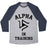 Virgin Teez  Baseball Tee Unisex Tri-Blend Baseball Tee / small / Athletic Gray / Navy ALPHA IN TRAINING UNISEX TRI-BLEND BASEBALL TEE