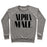 Virgin Teez  Pullover Crewneck Sweatshirt / x-small / Heathered Gray ALPHA MALE CREWNECK SWEATSHIRT