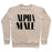 Virgin Teez  Pullover Crewneck Sweatshirt / x-small / Heathered Oatmeal ALPHA MALE CREWNECK SWEATSHIRT