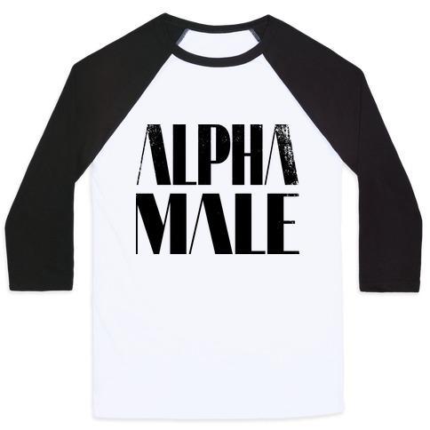 Virgin Teez  Baseball Tee Unisex Classic Baseball Tee / x-small / White/Black ALPHA MALE UNISEX CLASSIC BASEBALL TEE