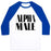 Virgin Teez  Baseball Tee Unisex Classic Baseball Tee / x-small / White/Blue ALPHA MALE UNISEX CLASSIC BASEBALL TEE