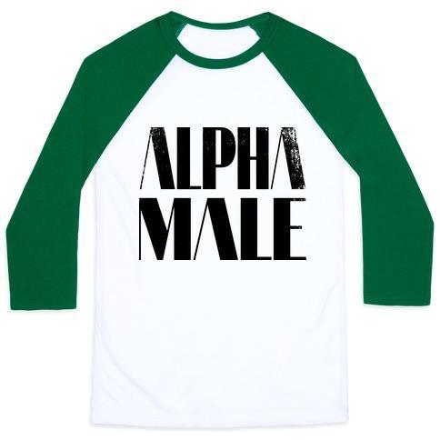 Virgin Teez  Baseball Tee Unisex Classic Baseball Tee / x-small / White/Dark Green ALPHA MALE UNISEX CLASSIC BASEBALL TEE