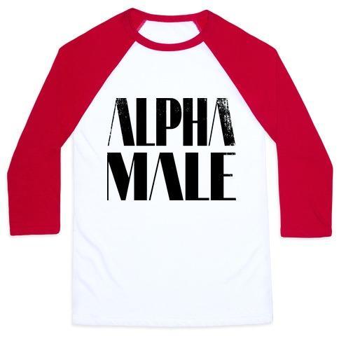 Virgin Teez  Baseball Tee Unisex Classic Baseball Tee / x-small / White/Red ALPHA MALE UNISEX CLASSIC BASEBALL TEE