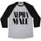Virgin Teez  Baseball Tee Unisex Tri-Blend Baseball Tee / small / Athletic Gray / Black ALPHA MALE UNISEX TRI-BLEND BASEBALL TEE